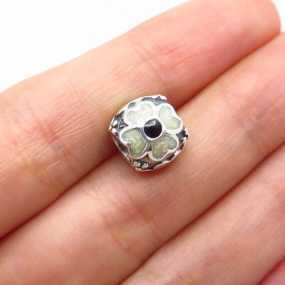 925 Sterling Silver Pandora Daisy Floral Bead Charm