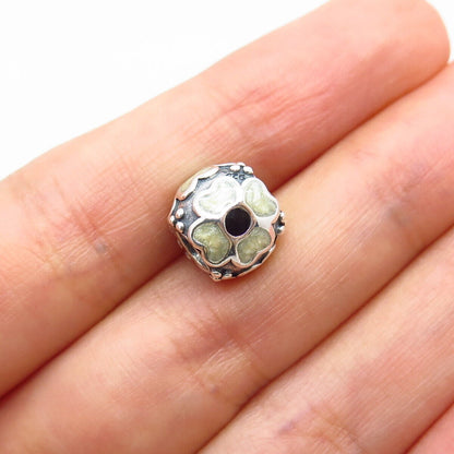 925 Sterling Silver Pandora Daisy Floral Bead Charm