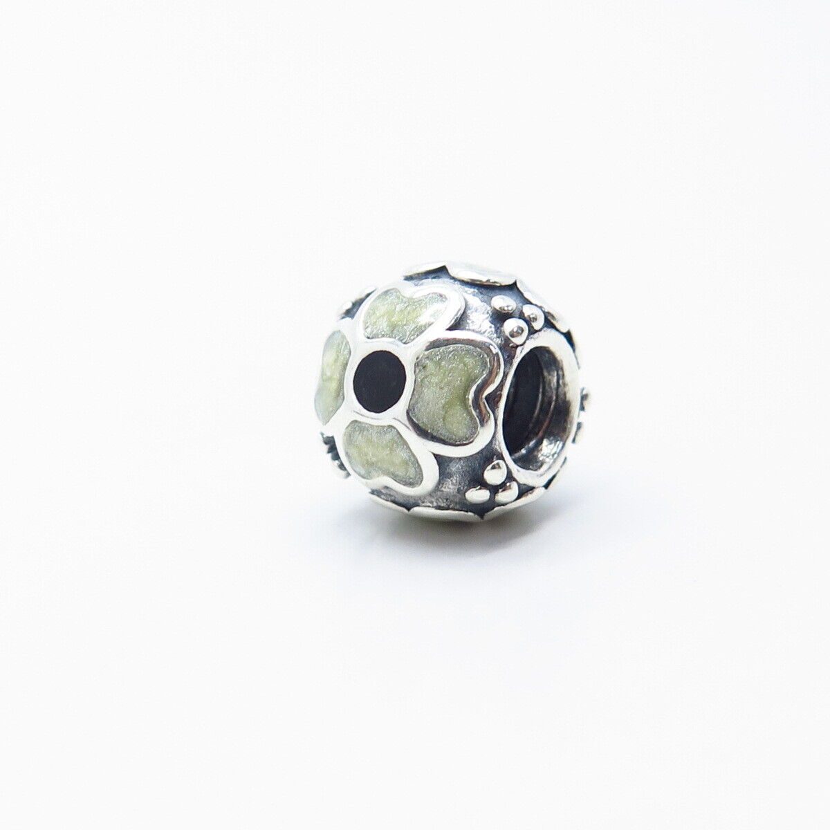 925 Sterling Silver Pandora Daisy Floral Bead Charm