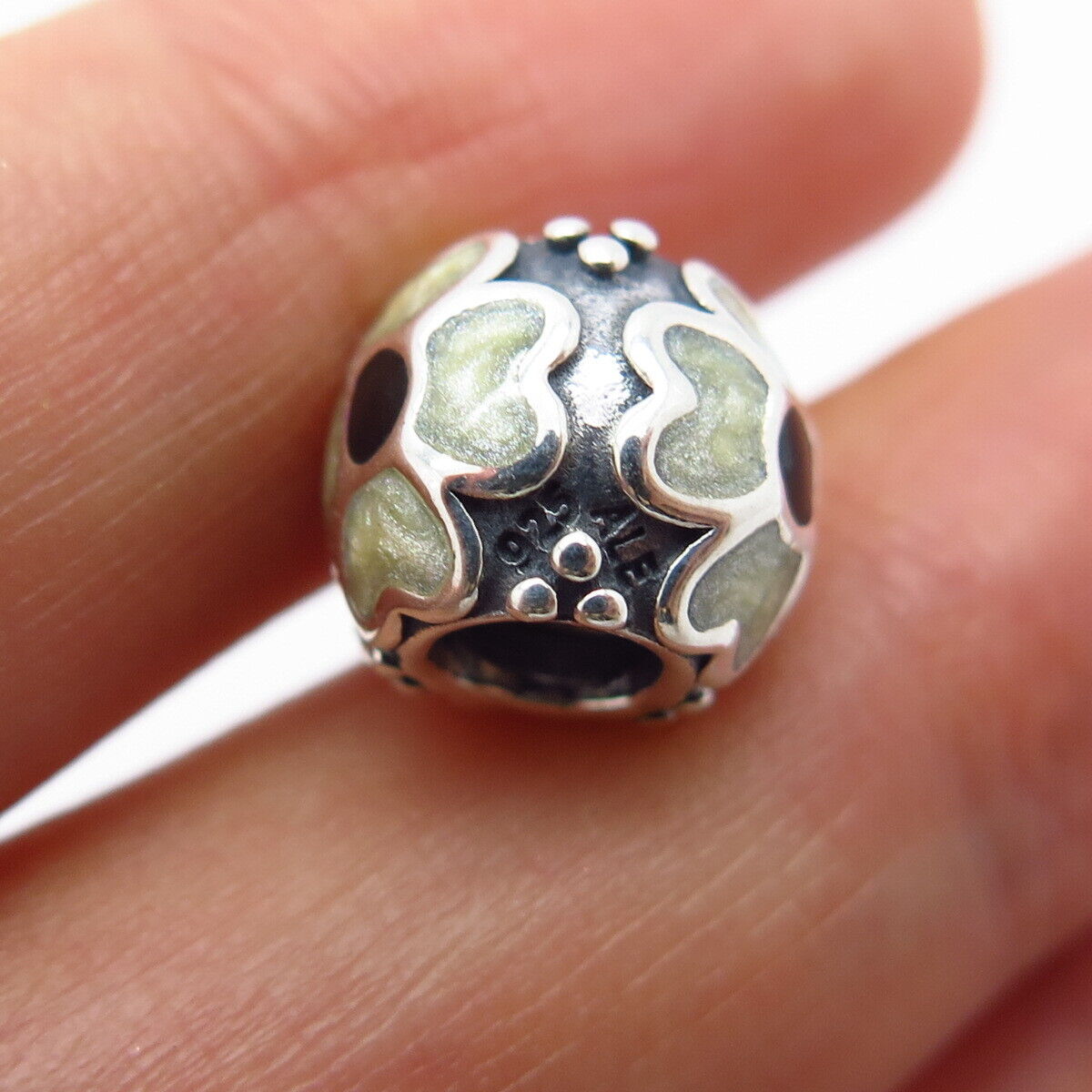 925 Sterling Silver Pandora Daisy Floral Bead Charm