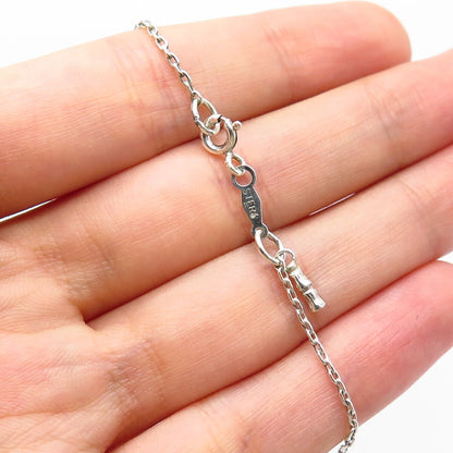 925 Sterling Silver "REAL" Rolo Chain Necklace 16"