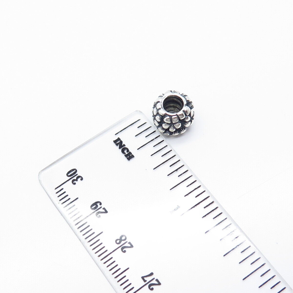 925 Sterling Silver Pandora Floral Bead Charm