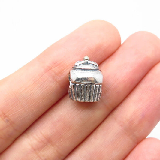 925 Sterling Silver Pandora Cake Bead Charm