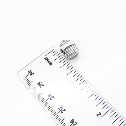 925 Sterling Silver Pandora Cake Bead Charm