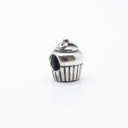 925 Sterling Silver Pandora Cake Bead Charm