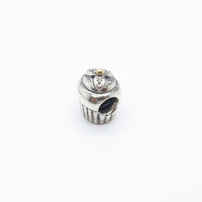 925 Sterling Silver Pandora Cake Bead Charm