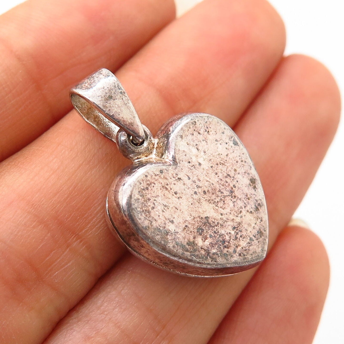 925 Sterling Silver Heart Design Locket Pendant