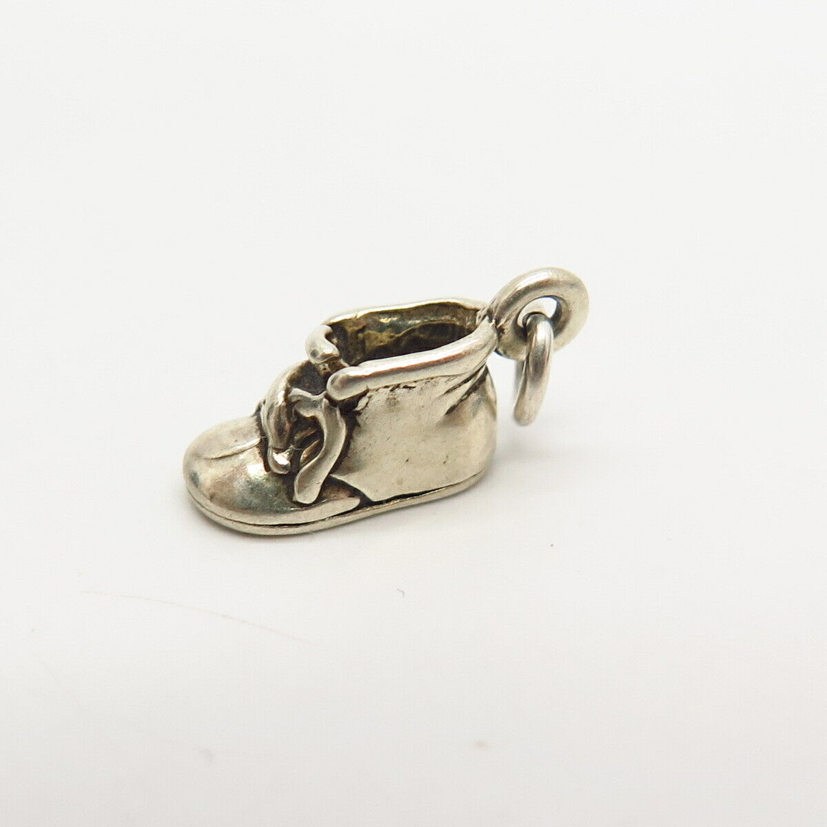 925 Sterling Silver Baby Shoe / Boot Design Charm Pendant