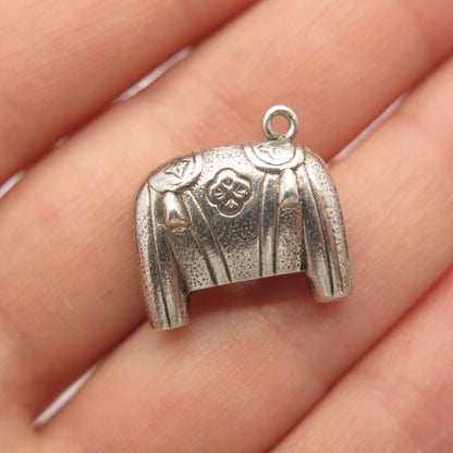 925 Sterling Silver Vintage Blazer Charm Pendant