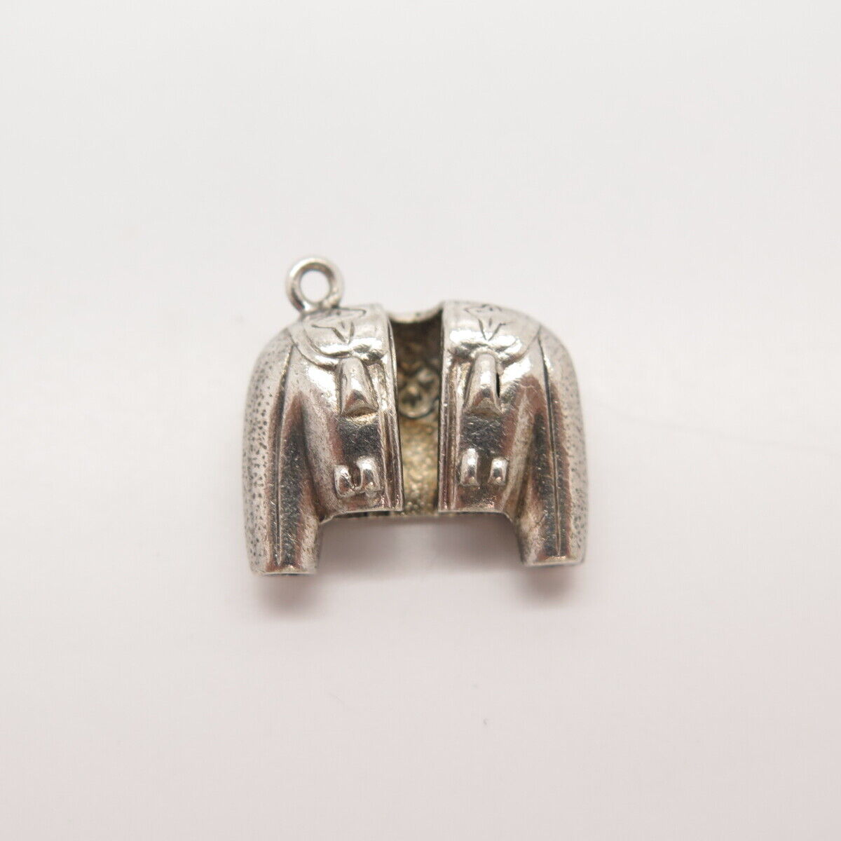 925 Sterling Silver Vintage Blazer Charm Pendant