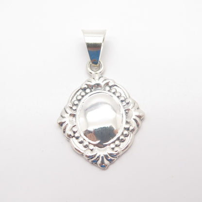 925 Sterling Silver Vintage Ornate Pendant