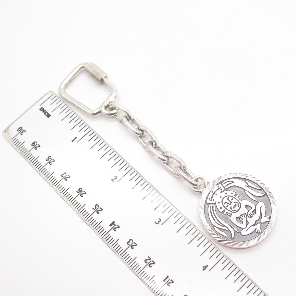 925 Sterling Silver Vintage Mexico Tribal Man Key Chain