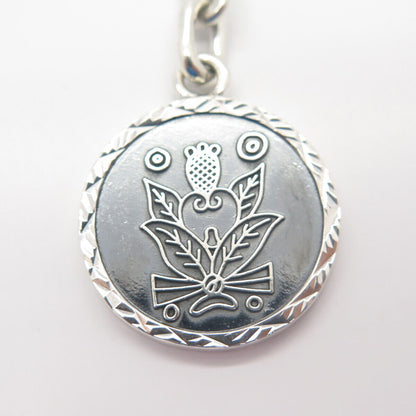 925 Sterling Silver Vintage Mexico Tribal Man Key Chain