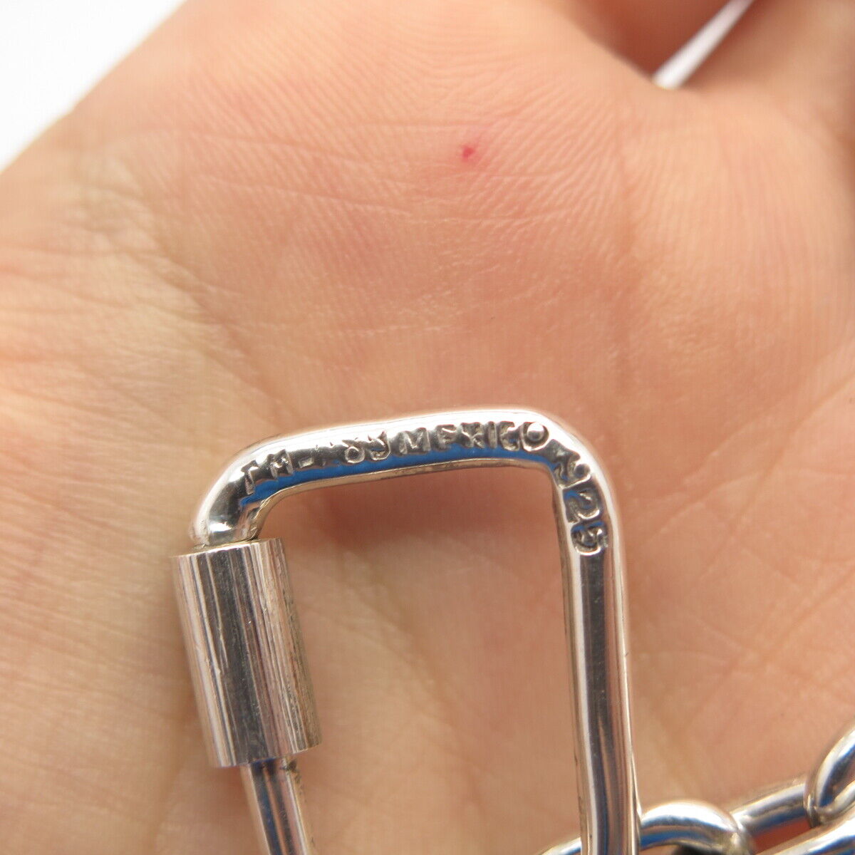 925 Sterling Silver Vintage Mexico Tribal Man Key Chain