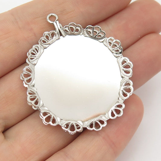 925 Sterling Silver Vintage Ornate Pendant