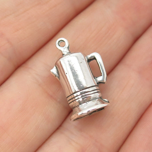 925 Sterling Silver Vintage Shube Cup Charm Pendant