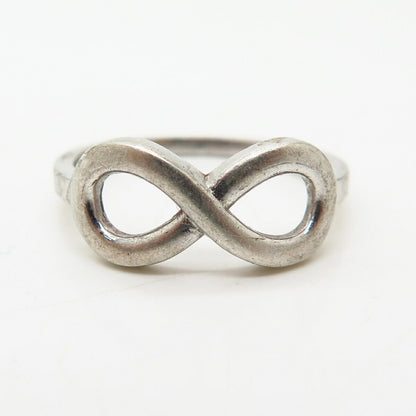 925 Sterling Silver Infinity Design Ring Size 6