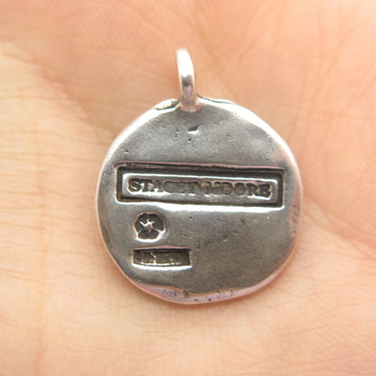 925 Sterling Silver Vintage Stacey Moore "Espirit" Pendant