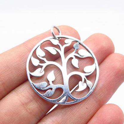 925 Sterling Silver Vintage Tree of Life Pendant