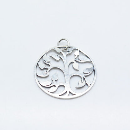 925 Sterling Silver Vintage Tree of Life Pendant