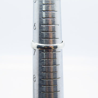 925 Sterling Silver Vintage Ribbed Ring Size 7