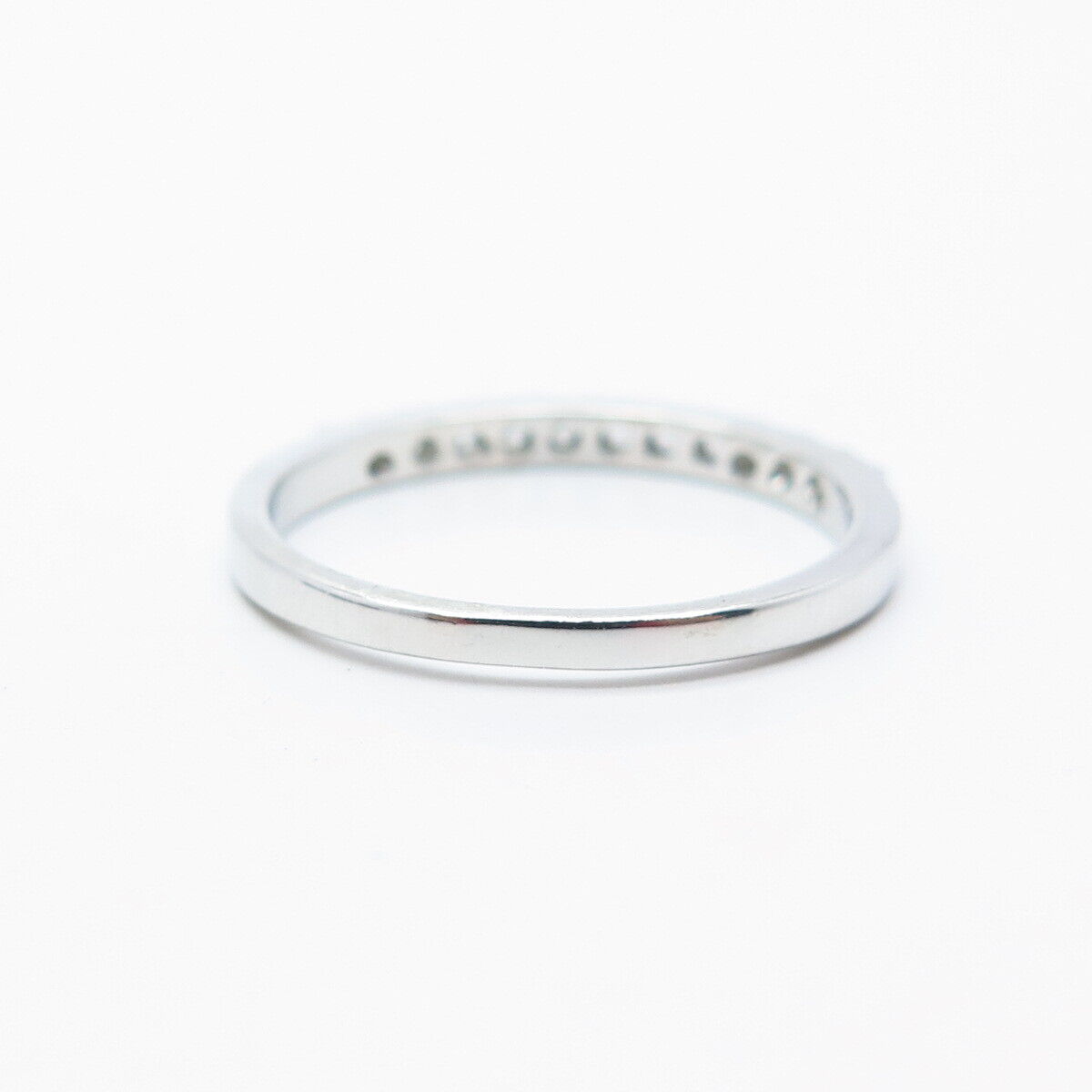 925 Sterling Silver Round-Cut C Z Ring Size 7