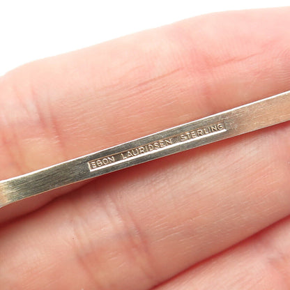 925 Sterling Silver Rose Gold Plated Vintage Egon Lauridsen Enamel Clover Spoon