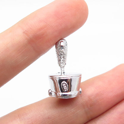 925 Sterling Silver Vintage Kinney Cap Charm Pendant