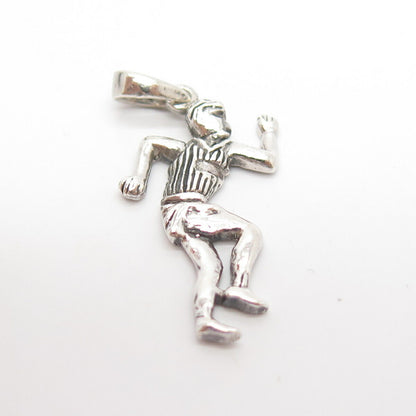 925 Sterling Silver Vintage Egyptian Man Pendant