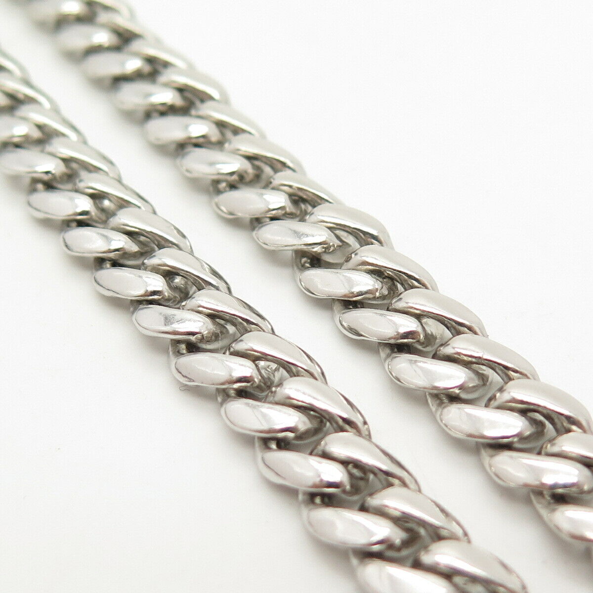 925 Sterling Silver Cuban Chain Necklace 24"