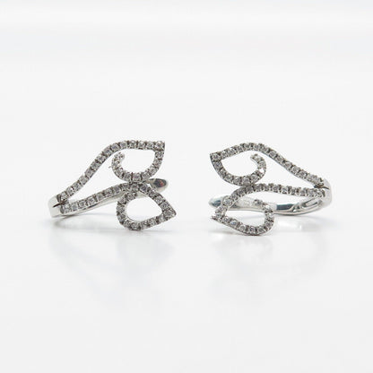 925 Sterling Silver Pave C Z Earrings