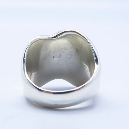 925 Sterling Silver Vintage Modernist Ring