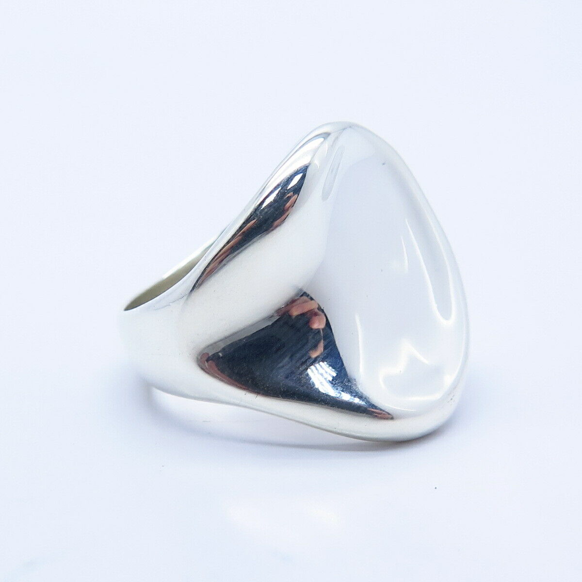 925 Sterling Silver Vintage Modernist Ring