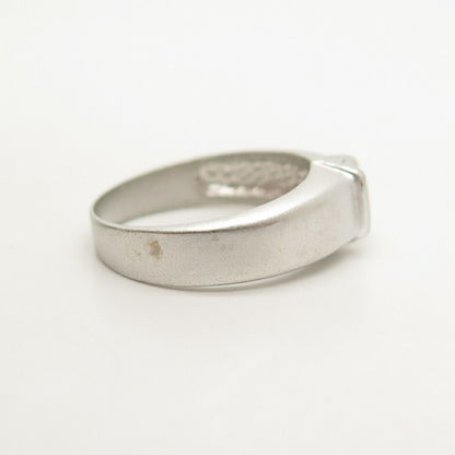 925 Sterling Silver Round-Cut C Z Ring Size 6 3/4