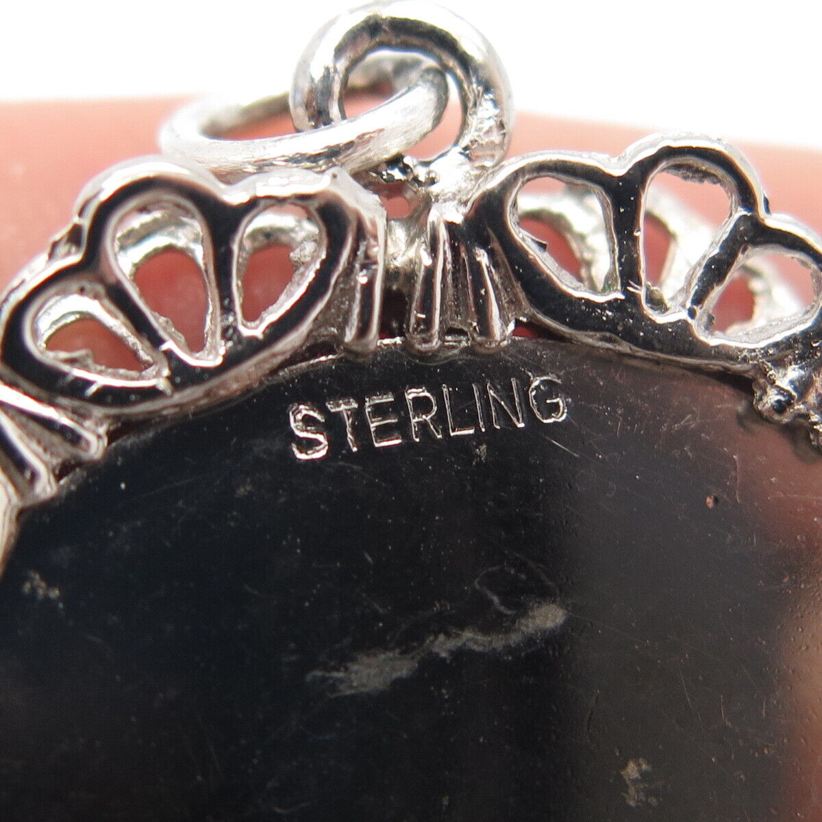 925 Sterling Silver Vintage "21 Happy Birthday" Ornate Pendant