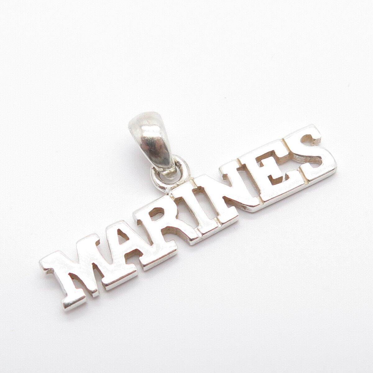 925 Sterling Silver Vintage "Marines" Pendant