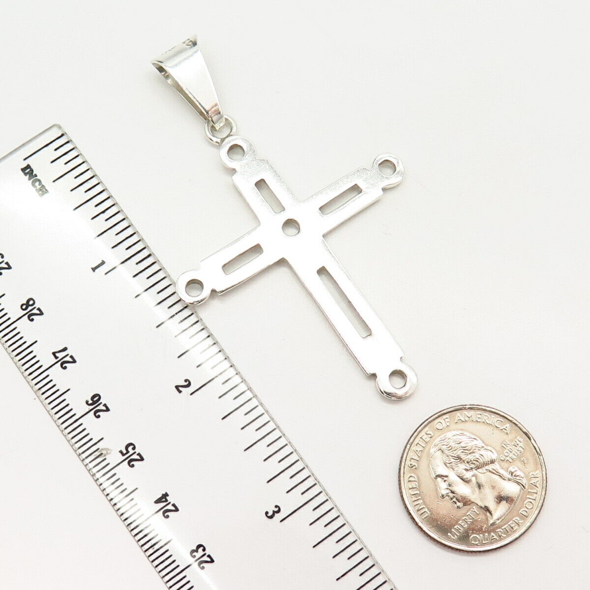 925 Sterling Sterling Vintage Mexico Cross Pendant