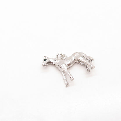 925 Sterling Silver Vintage Horse Charm Pendant