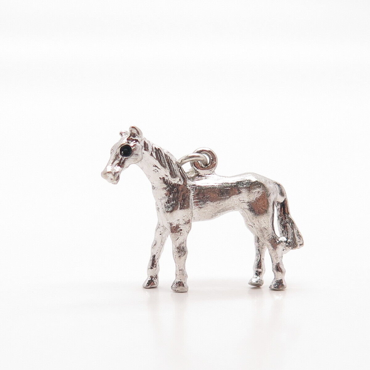 925 Sterling Silver Vintage Horse Charm Pendant