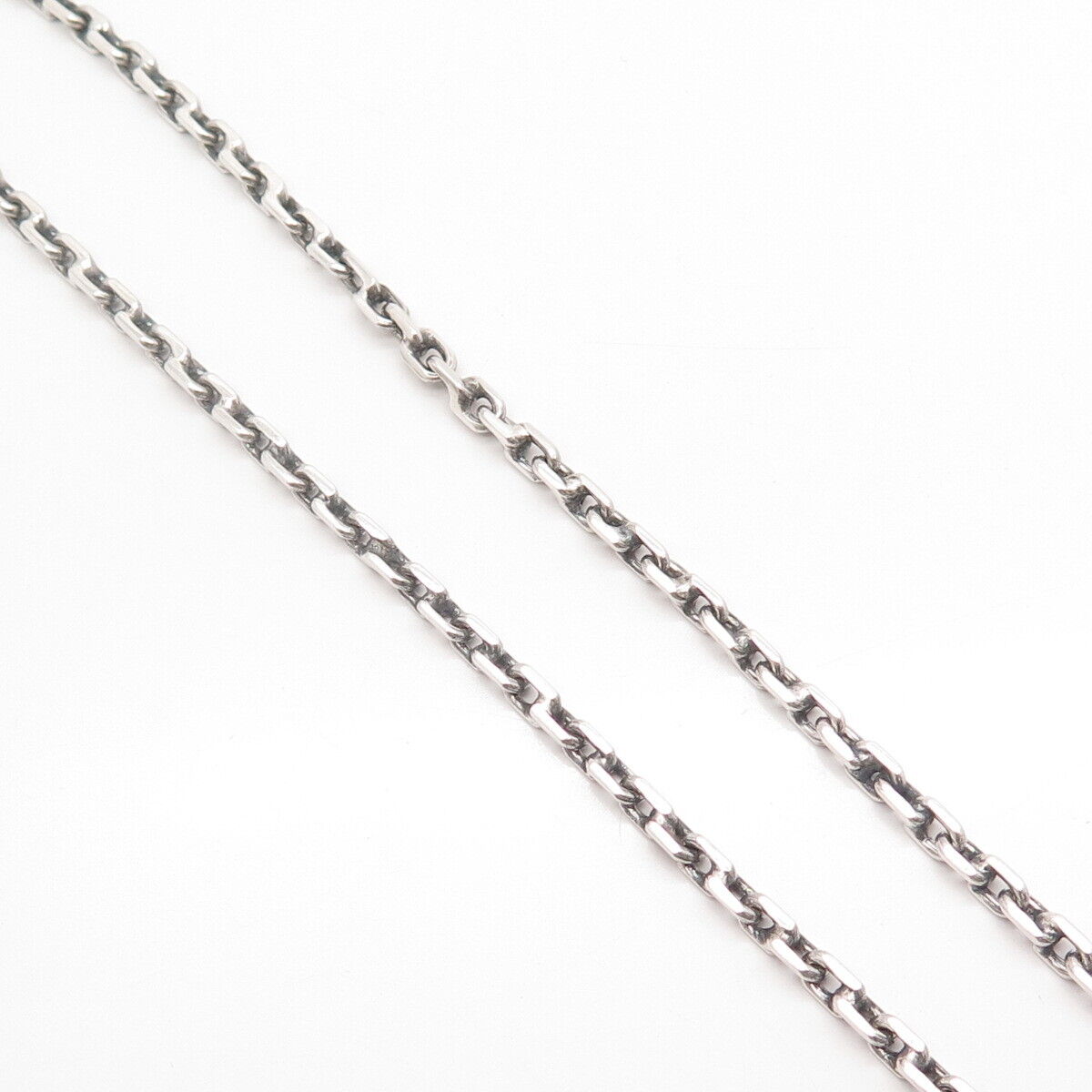 925 Sterling Silver Vintage ARDHANA BALI Tribal Rolo Chain Necklace 24"