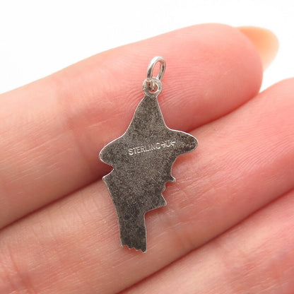 925 Sterling Silver Vintage Uncas Mexican Charm Pendant