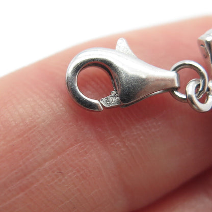 925 Sterling Silver Pink Enamel Sunglasses Charm Pendant