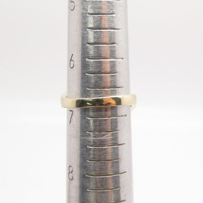 925 Sterling Silver Gold Plated C Z Bypass Ring Size 6.75