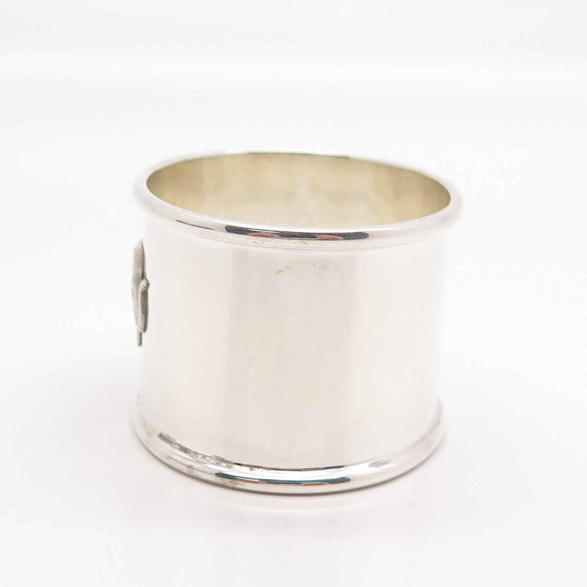 925 Sterling Silver Vintage Elephant for Good Luck Napkin Ring Holder