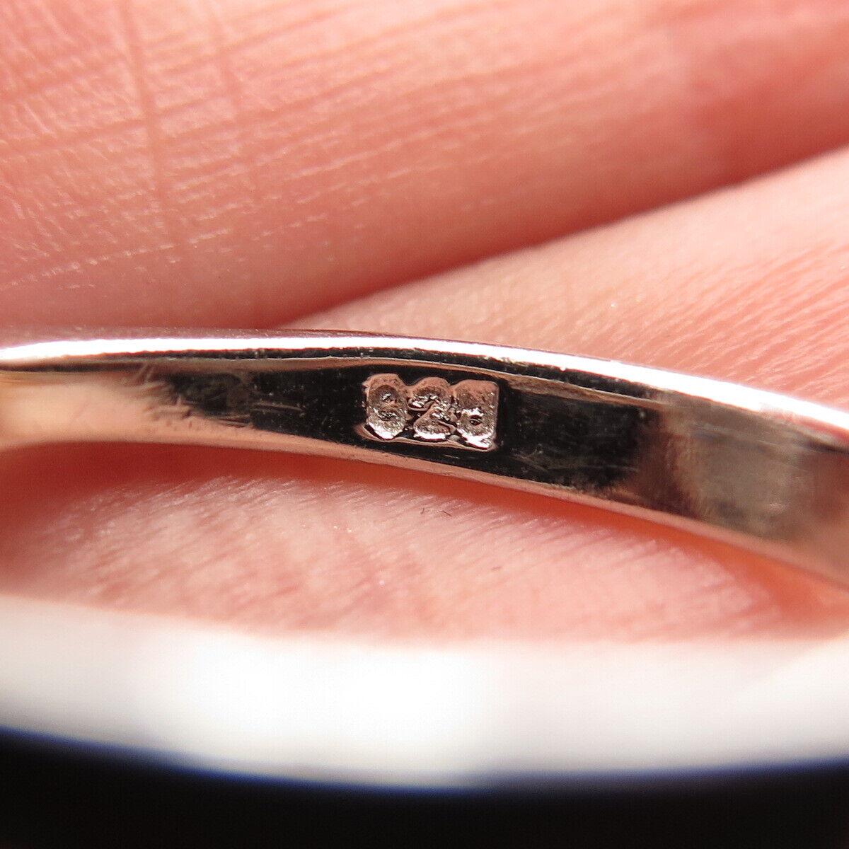 925 Sterling Silver Pave C Z Braided Ring Size 8.25