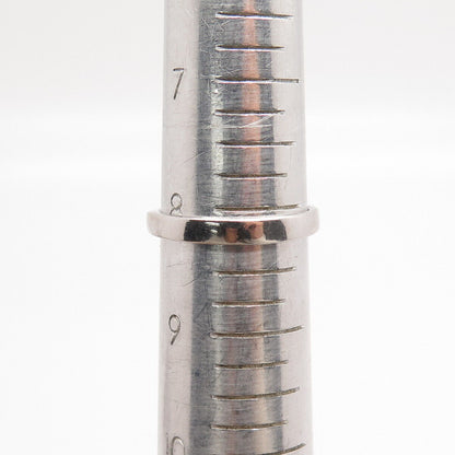 925 Sterling Silver Pave C Z Braided Ring Size 8.25