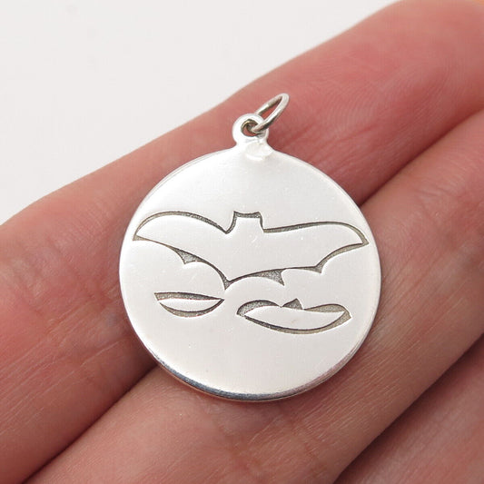 925 Sterling Silver Bat Charm Pendant