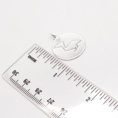 925 Sterling Silver Bird Charm Pendant