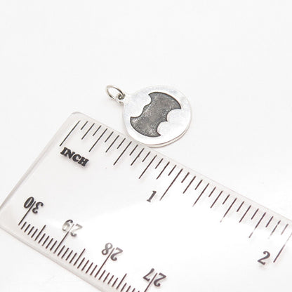 925 Sterling Silver Bat Charm Pendant