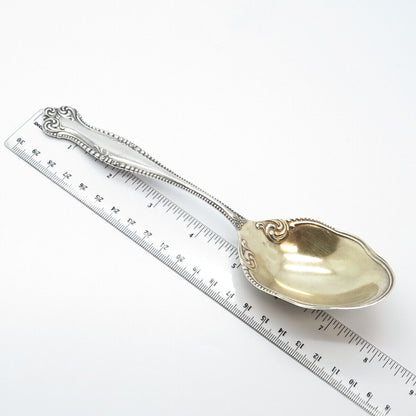 830S Silver 2-Tone Antique 1893 Towle Silver Canterbury Serving Spoon